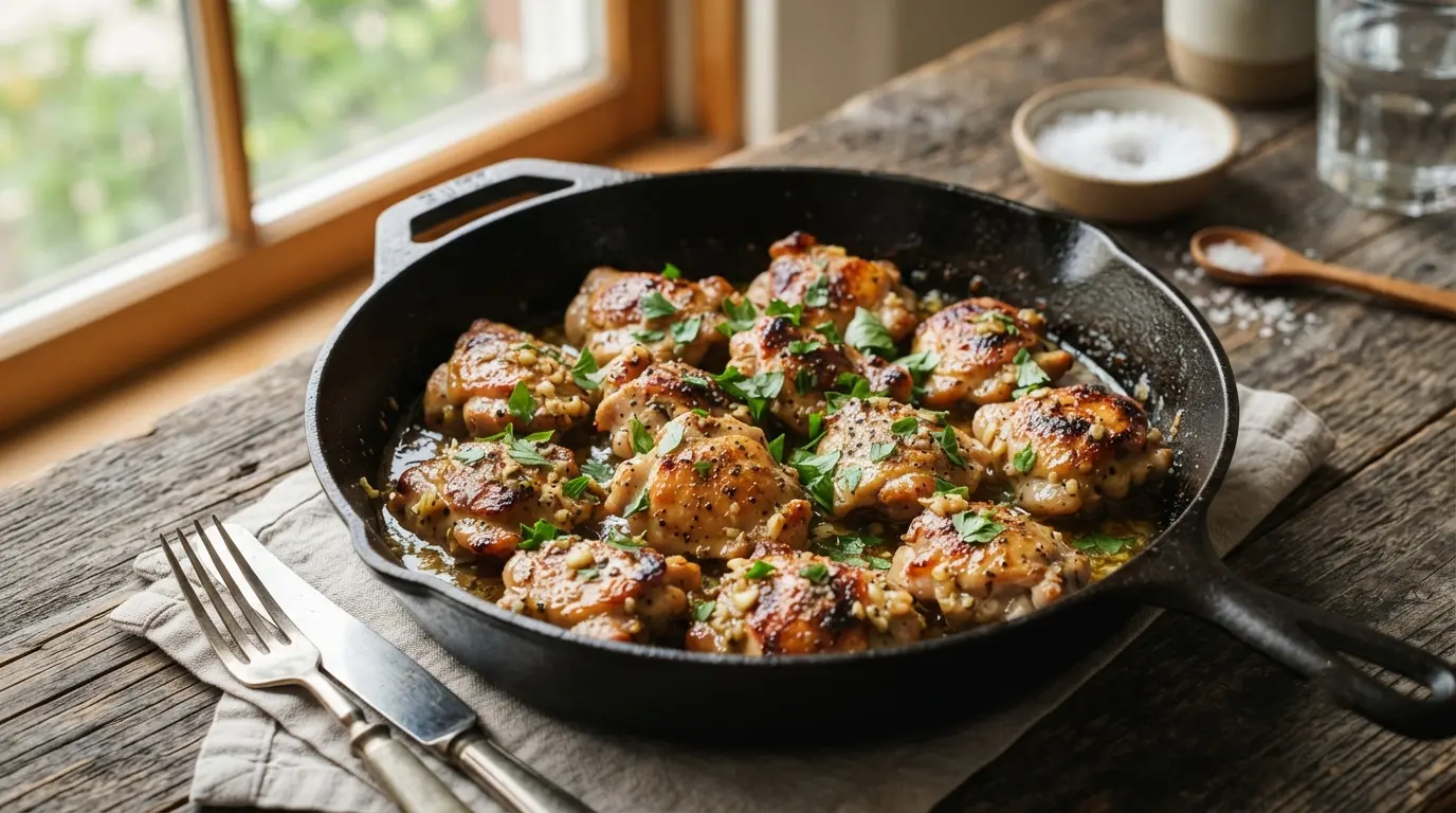 Garlic Butter Chicken Bites (Ready in 20 Minutes)